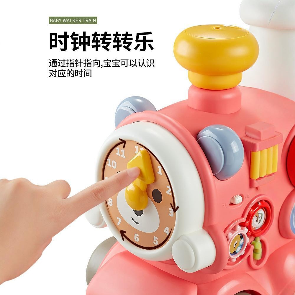 Cochecito de andador de bebé transfronterizo para evitar vuelco, el bebé puede sentarse en un andador multifuncional, juego de juguete de coche para niños