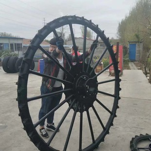 Customized Solid Seedling Transplanting Machine, Heightened and Narrow Paddy Field Rubber Wheels 1m 1.5m Various Specifications