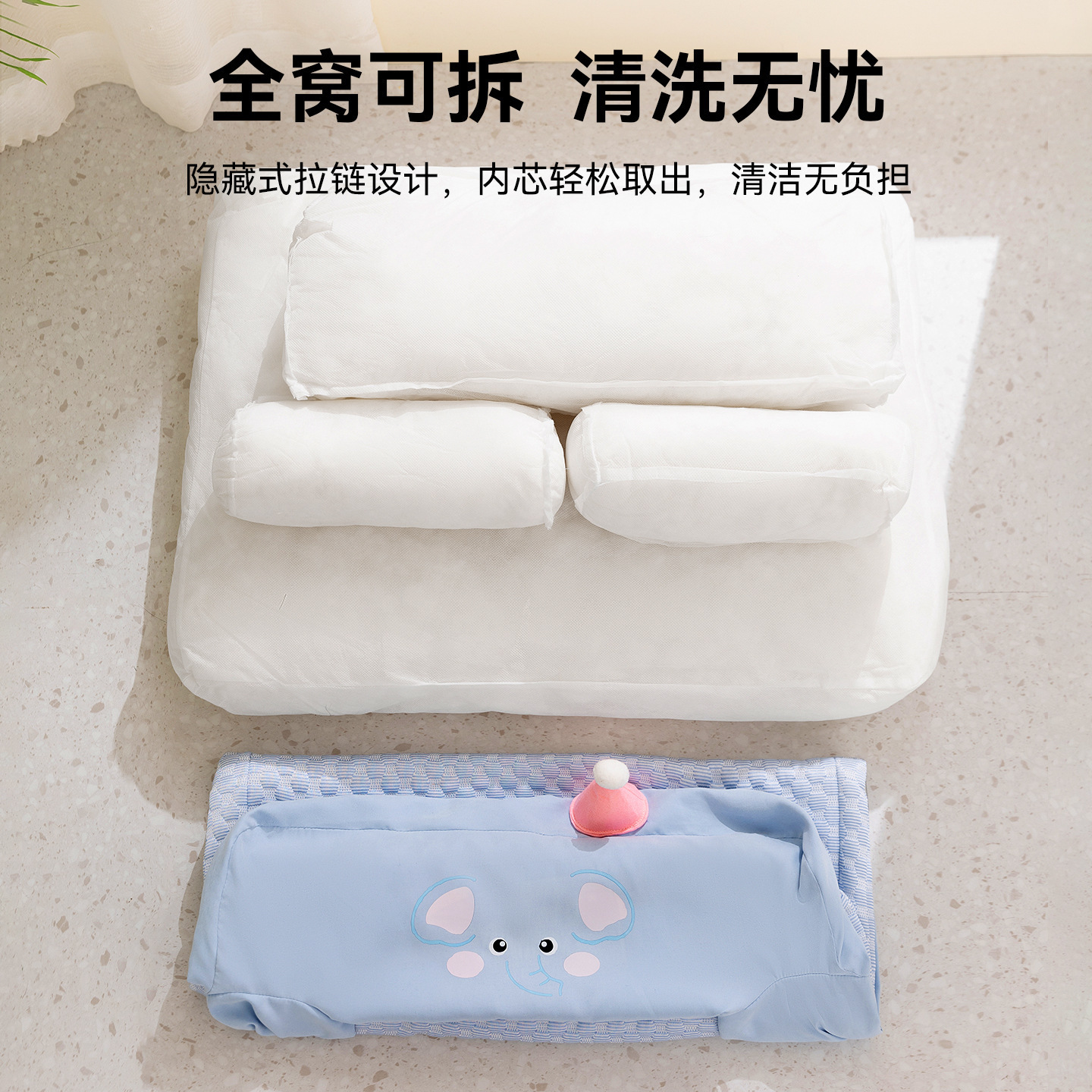 26 años de primavera y verano transfronterizos Bean Ice Bean desmontable cama de perros de cuatro estaciones, sofá, cama de perros, cojín de perros, gato, cama de perros