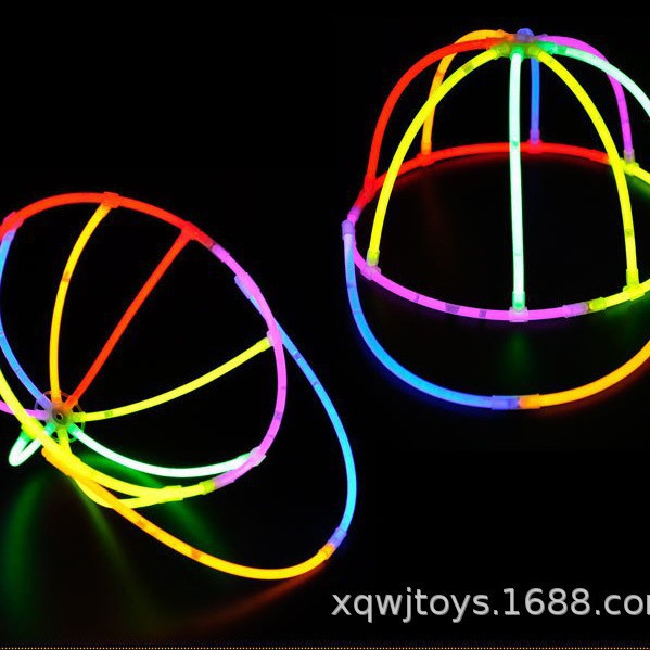Accesorios de varilla fluorescente varilla luminosa modelado varilla flash plástico con conector gafas de cabello conector de linterna brillante