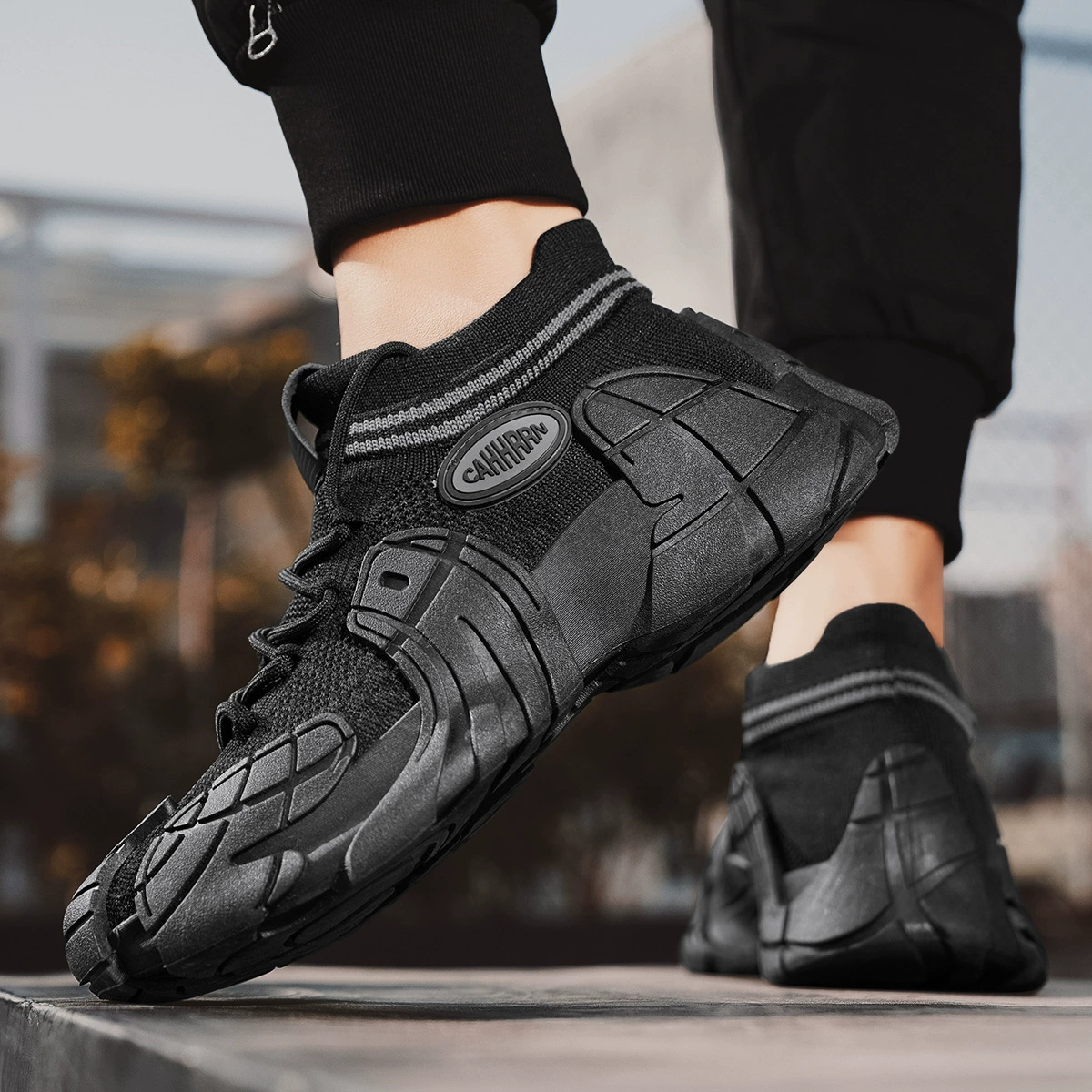 Новая мужская обувь Осьминог летающий тканый мужская обувь молодежная спортивная повседневная обувь противоскользящая и износостойкая обувь с толстым дном