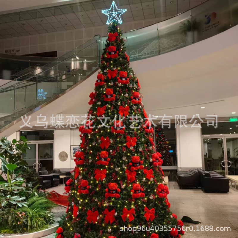 Large Christmas Tree Ornaments for Scenic Spots, Acrylic Frame Artificial Christmas Tree, Commercial Display, Pvc Flame Retardant Ready Stock