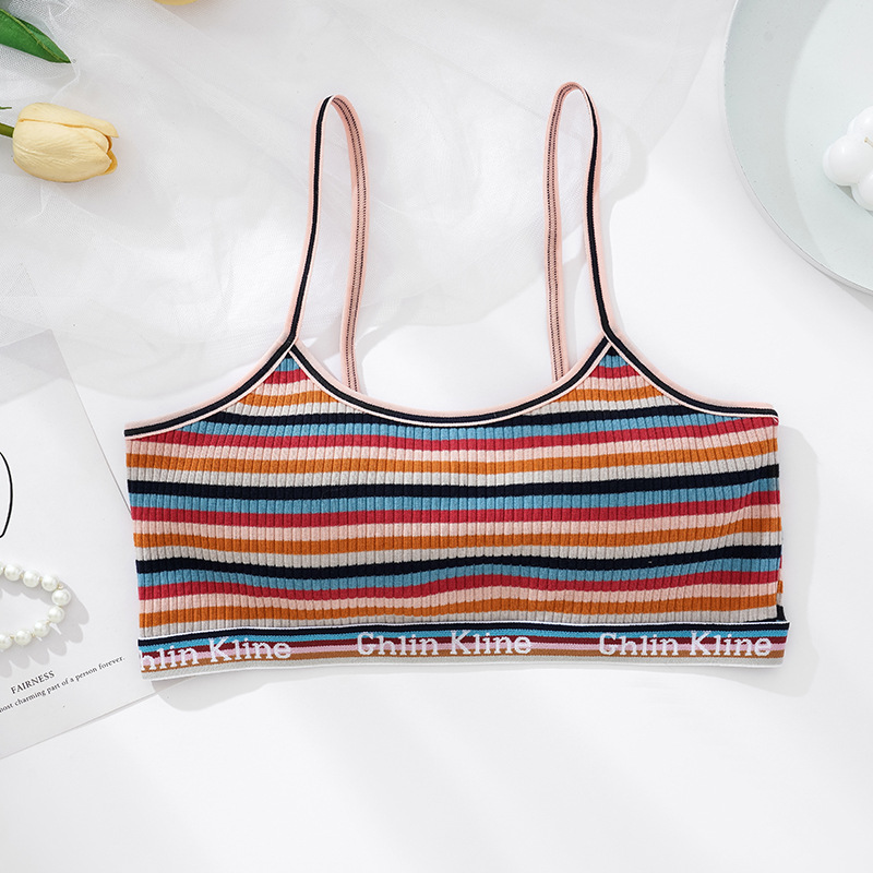 El top bandeau de nuevo estilo Fengyun 2025, un favorito entre las chicas atrevidas, presenta un diseño de algodón transpirable con almohadillas en el pecho, ideal para usar como capa superior o como bandeau interior.