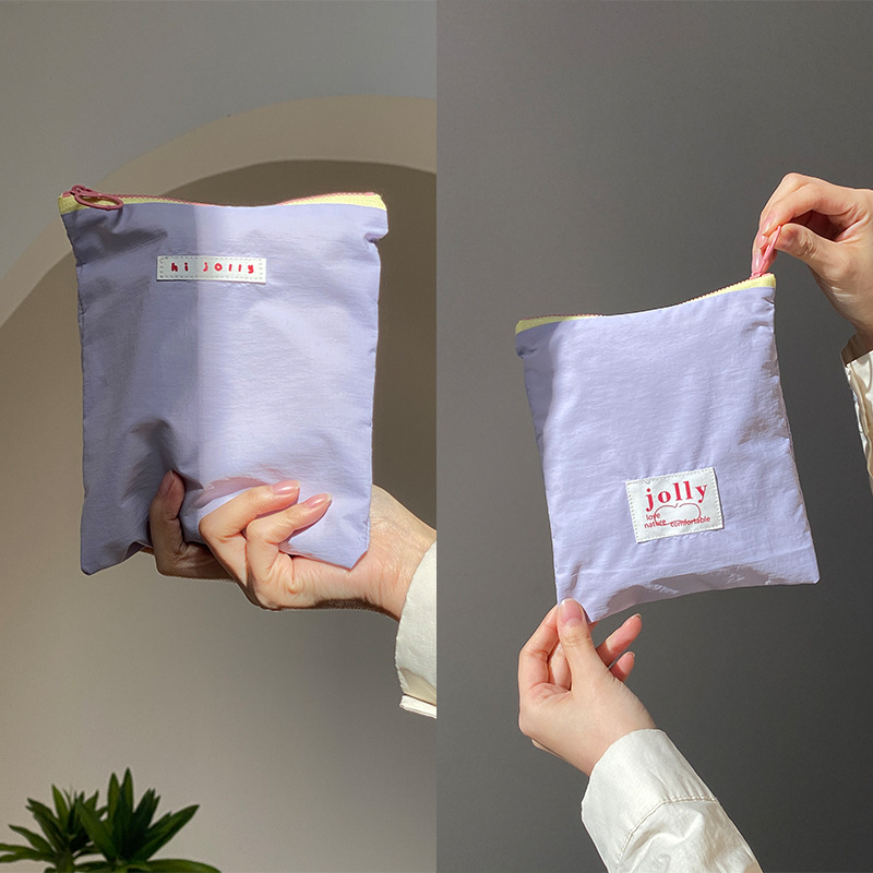 수직 동전 지갑 보라색