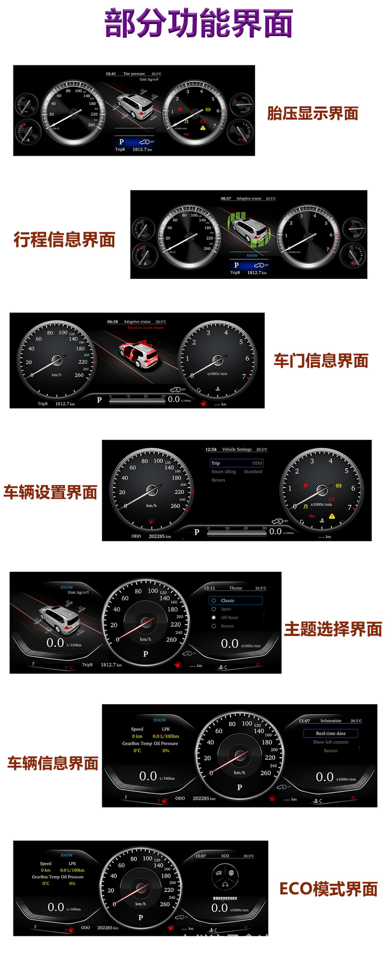Suitable for Toyota Superb 2010-2022 Full Lcd Dashboard, Linux System Plug and Play