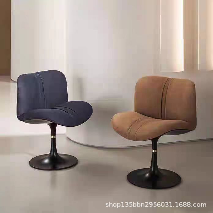 Designer Maeilyn Dining Chair Modern Italian Simple Study Backrest Coffee Table Chair Rotatable Duck Tongue Chair