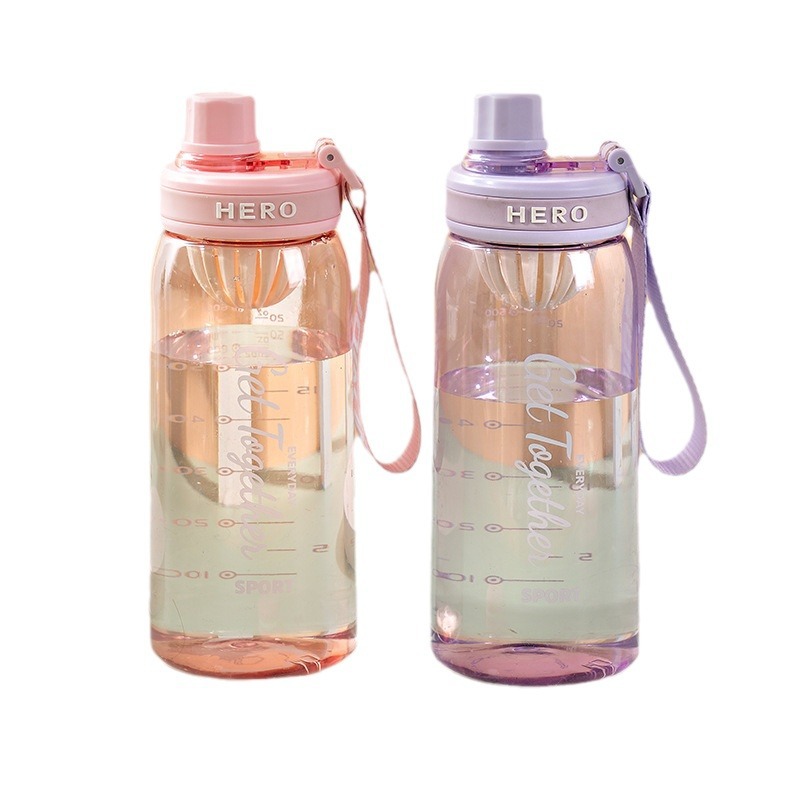 Tongtong 6325 estudiante al aire libre taza de plástico de gran capacidad deportes taza de agua portátil hervidor de agua taza niños taza de agua fitness