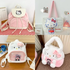 かわいいケイティ猫の手提げリュックサック2025新型個性的なアニメバッグ甘い個性的なシングルショルダーバッグプレゼント