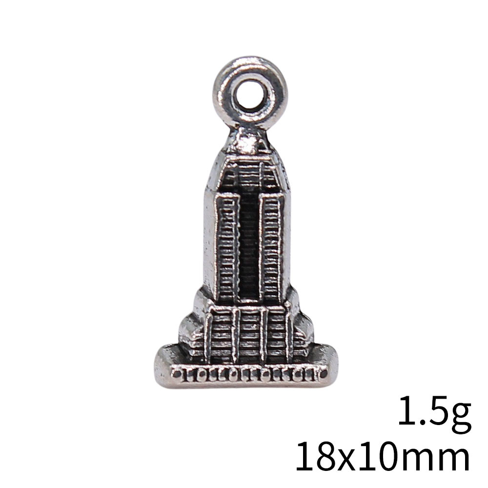 1 Piece Retro Building Alloy Plating Pendant Jewelry Accessories display picture 5