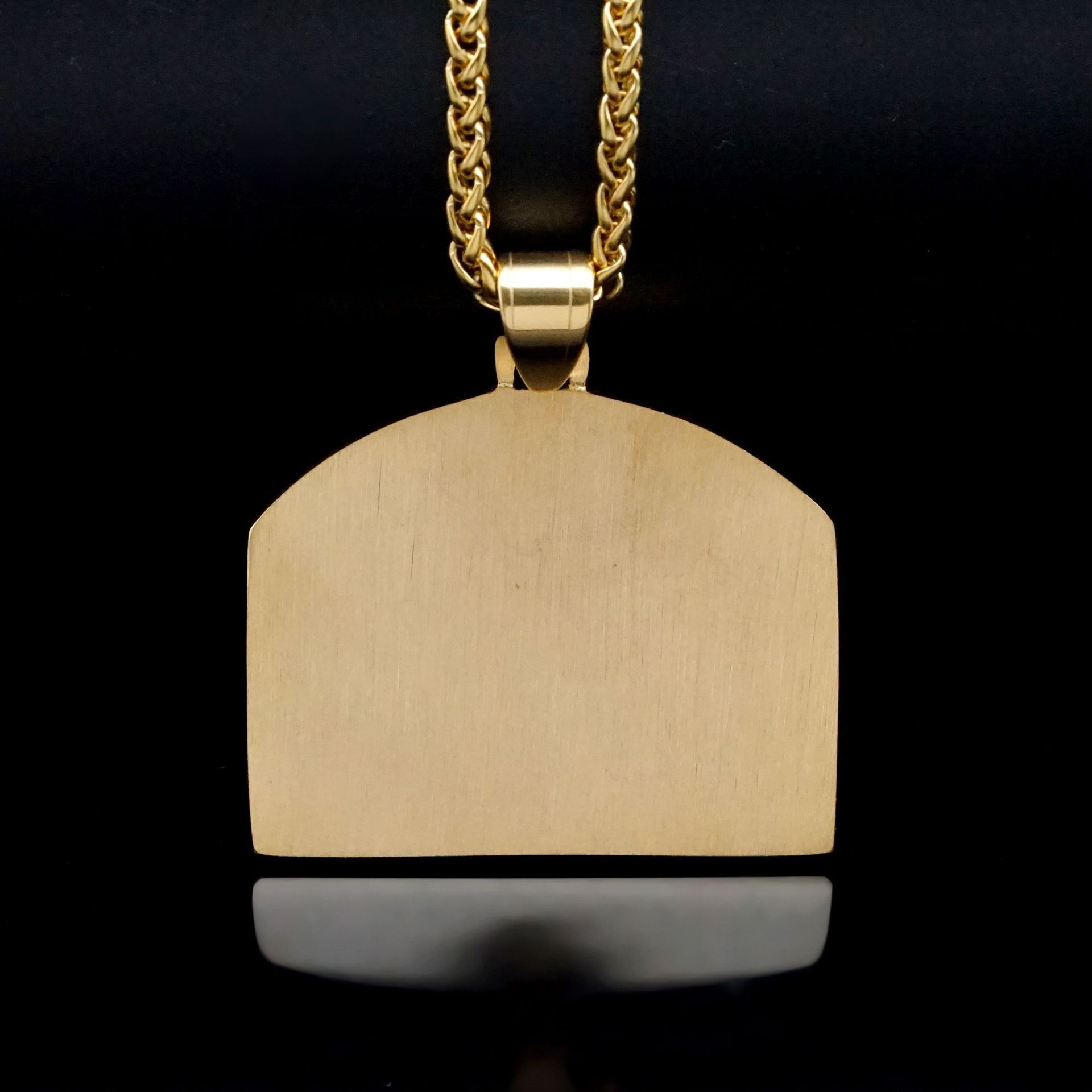 Polished Finish Plating Design Modern Style Last Supper Titanium Steel Plating Men's Men Pendant Necklaces