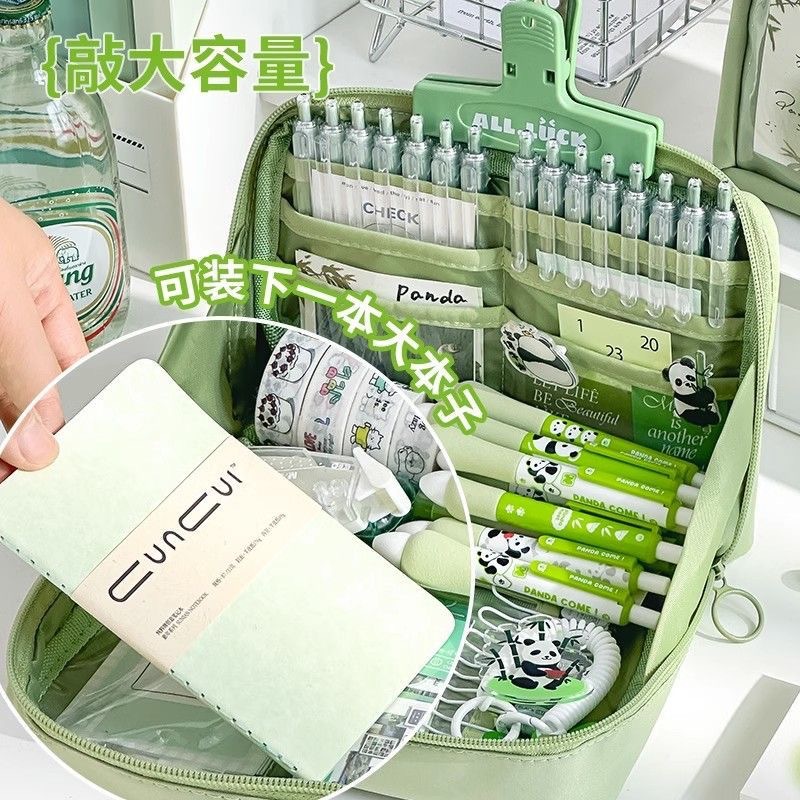 Nueva caja de lápices de gran capacidad de 12 capas de alto aspecto dopamina chica papelería caja de lápiz de almacenamiento de estudiantes de secundaria