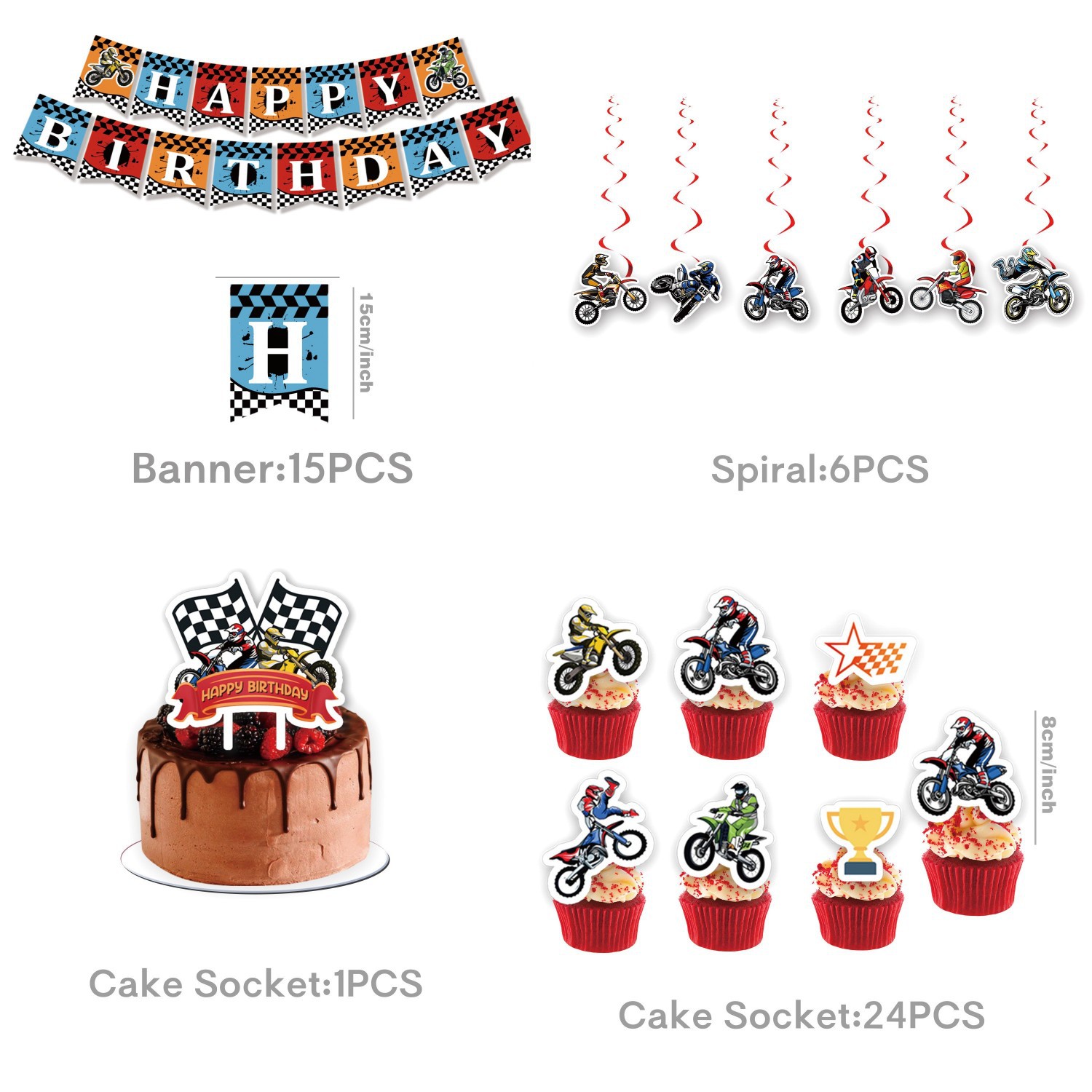 4종 세트(풀 플래그 + 행잉 스핀 + 대소 플러그 행)