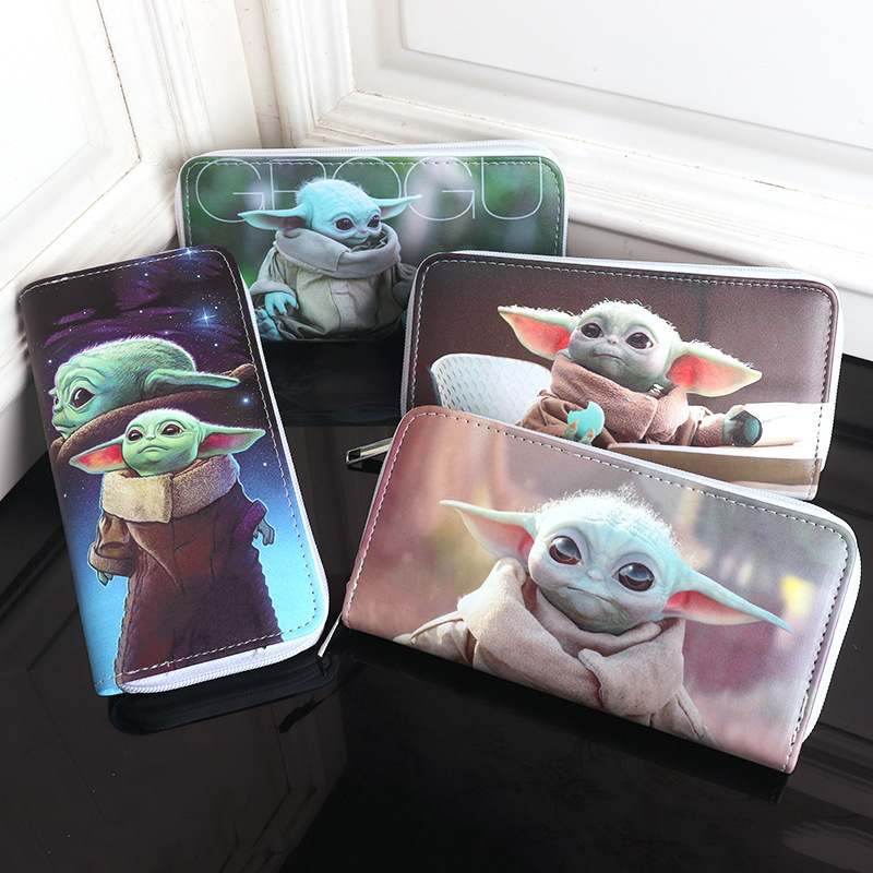 Cross-border foreign trade AliExpress Star Wars Yoda wallet mandaloren Yoda baby male and female student coin purse Cross-border foreign trade AliExpress Star Wars Yoda wallet mandaloren Yoda baby male and female student coin purse
