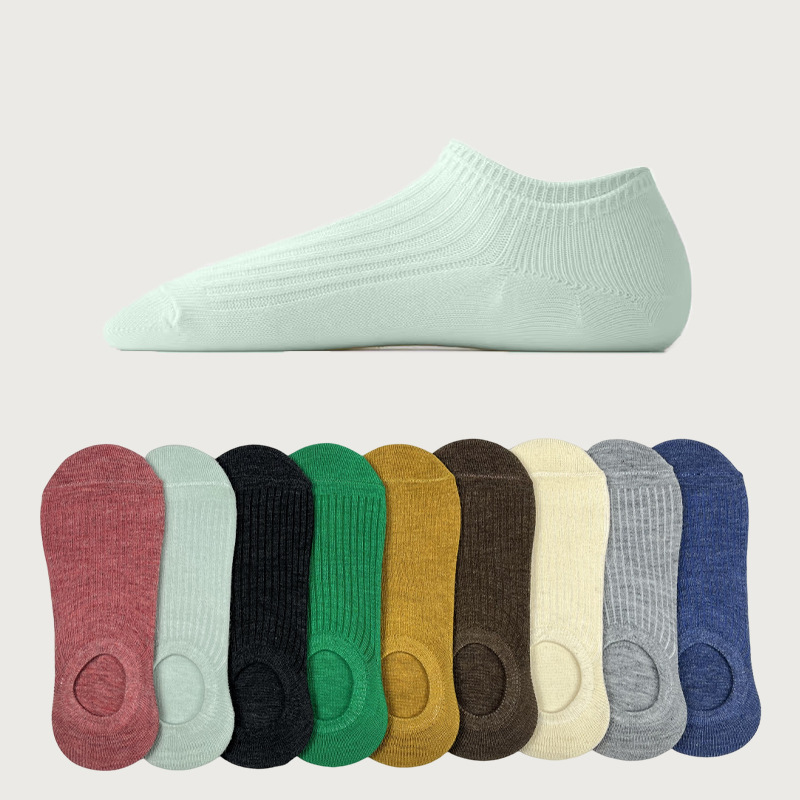 Summer thin women's boat socks non-slip do not fall with shallow mouth invisible socks spring and summer cool air-conditioning socks cross-border foreign trade