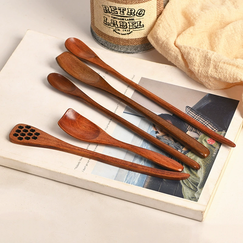 Spoon spoon of the spot, Ke Mu Laoshu, Home Creative Solid Wood Taste, Eat the same big spoonful of dessert spoons, spot