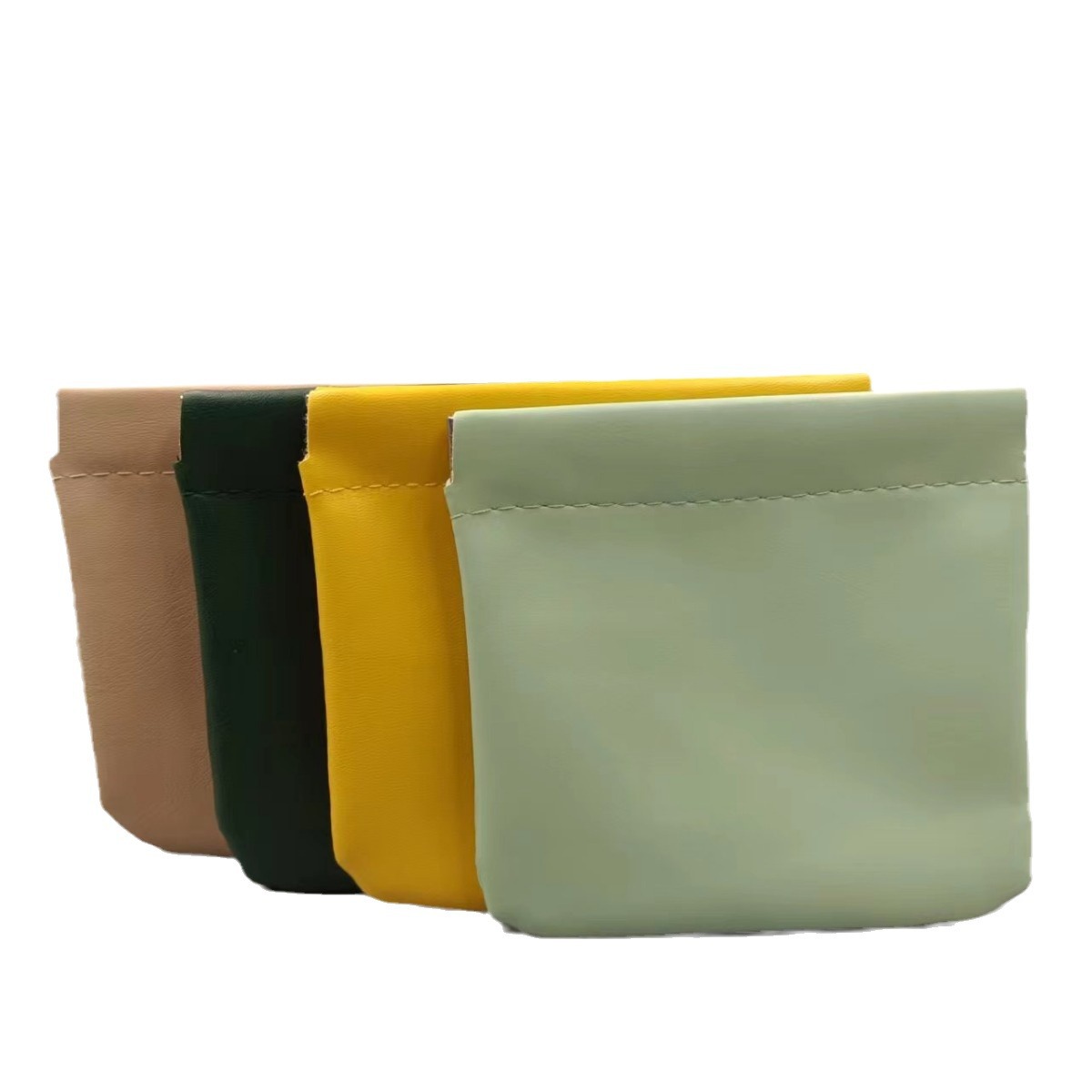 Exprimir metralla bolsa de cosméticos mini lápiz labial bolsa pu moneda monedero joyería bolsa de almacenamiento de auriculares bolsa de almacenamiento