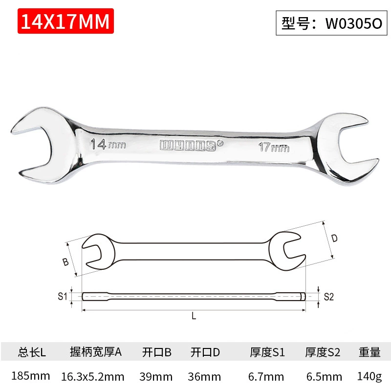 Wrench, set handmade, mirror effect