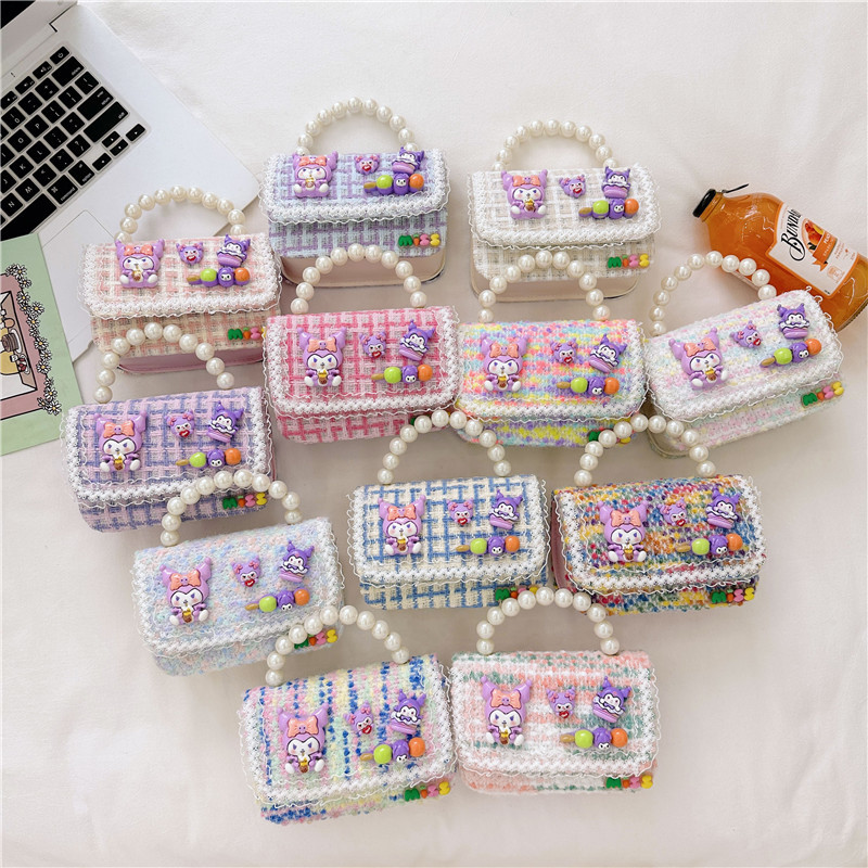 Bolso de las niñas de moda todo fósforo princesa bolsa de cadena 2023 Otoño e Invierno nuevos niños bolsa de mensajero niña bolso