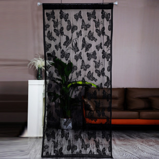Cross-Border Large Butterfly Thread Curtain Living Room Curtain Partition Bedroom Lounge Door Curtain Halloween Decorative Curtain Hanging Curtain