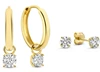 Golden earrings, 5mm