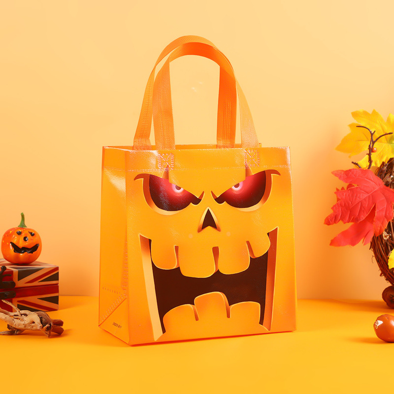 新しいハロウィン不織布バッグギフトバッグハンドバッグギフト防水包装袋クロスボーダースポット卸売|undefined