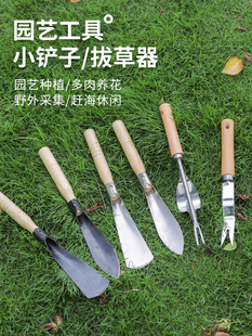 Stainless Steel Small Shovel Outdoor Digging Soil Digging Wild Vegetables Shovel Planing Flowers Flower Raising Tools Chai Jia Agricultural Vegetable Gardening