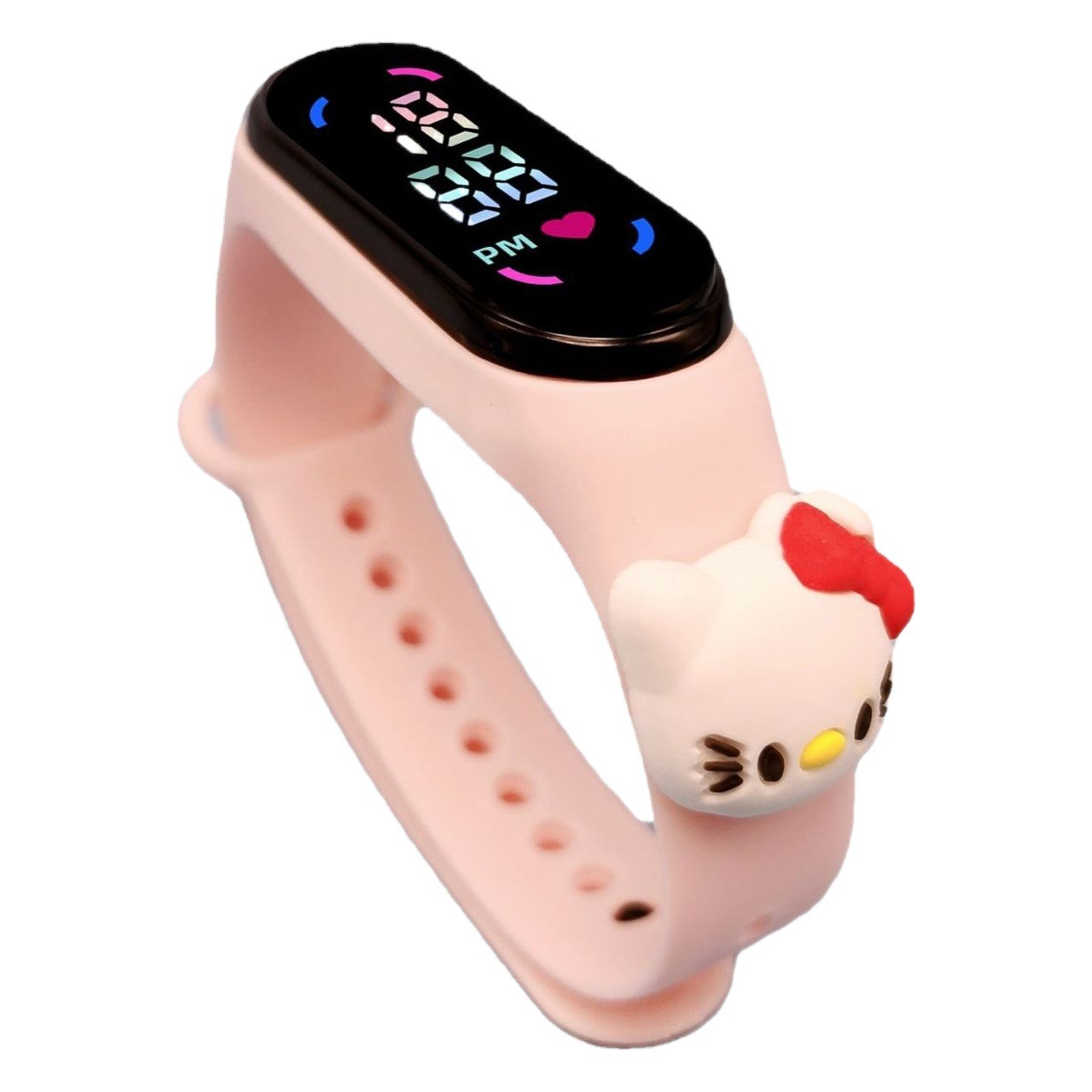 [Cross-border Spot Supply] Upgrade Animation Doll Color Screen Electronic Watch Student Luminous Touch Waterproof Watch