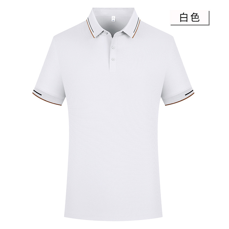 Waffle sin costuras de secado rápido frío 5A antibacteriano camisa de cuello sin cambios de manga corta ropa de trabajo Polo personalización de la camisa