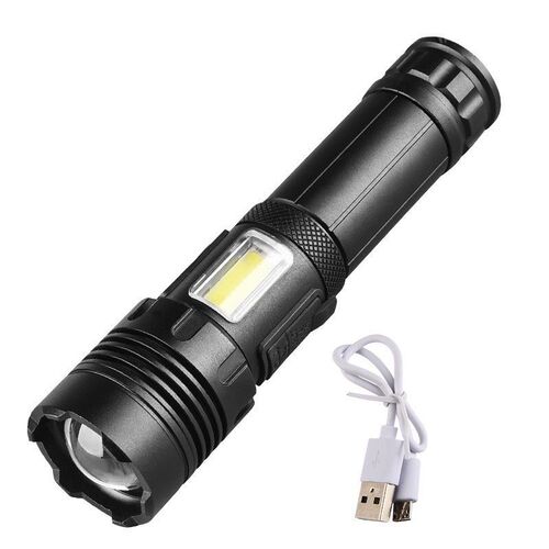 Cross-border P90 telescopic zoom bright flashlight COB home outdoor night riding long-range P70 bright flashlight