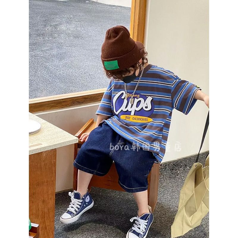 年中クリアランス、男の子と女の子向けの高コストパフォーマンスTシャツ、夏用子供用半袖コットン（返品不可//レビューなし1|undefined