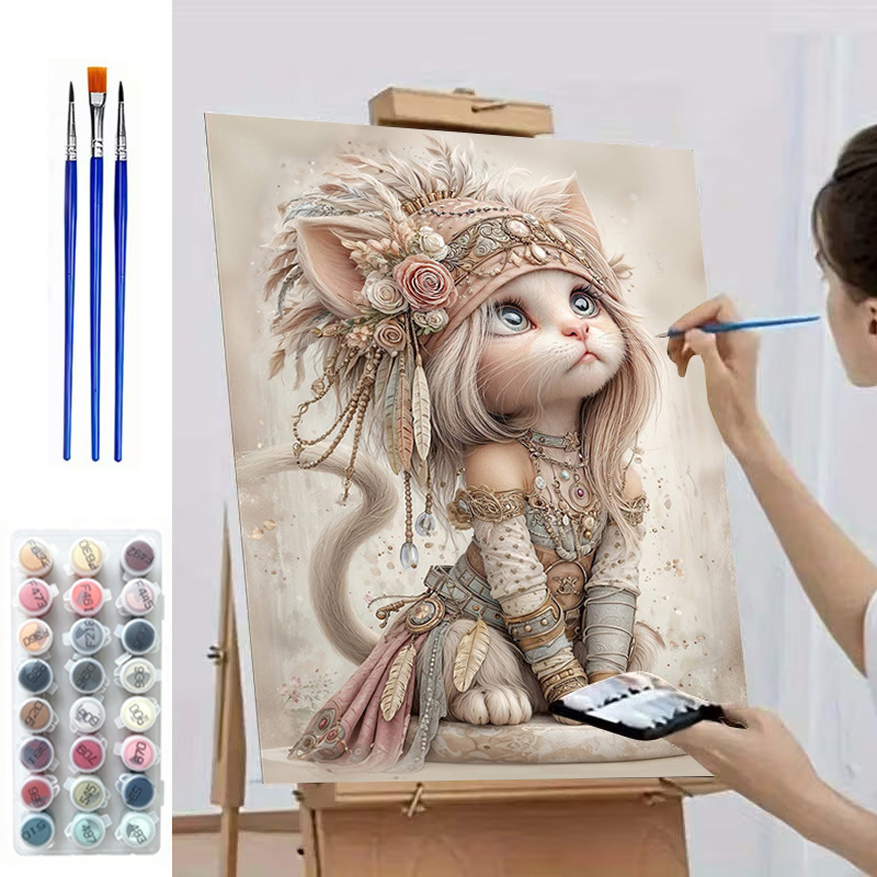 Ozon Miyazaki Jun pintura al óleo digital de verano DIY relleno manual de color curación con combinación de marcos interiores decoración de Sala de estar estilo INSI image 19