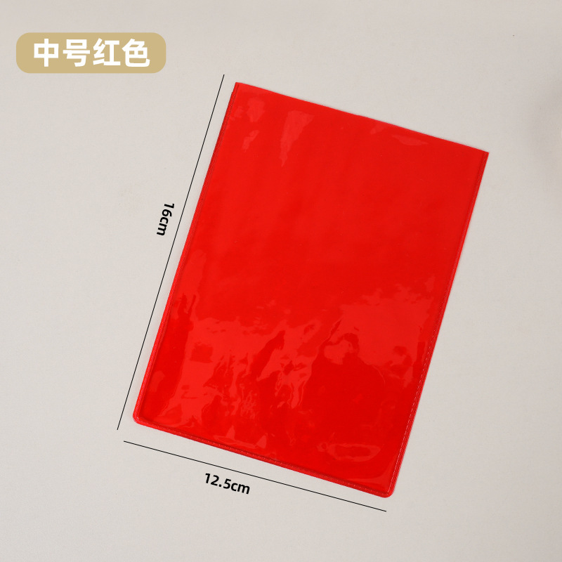 Bolsa suave de boca plana de PVC transparente, bolsa de embalaje para tarjetas colgantes, pantalones de bolsillo con solapa plana coloridos, bolsa de plástico de tamaño pequeño y grande