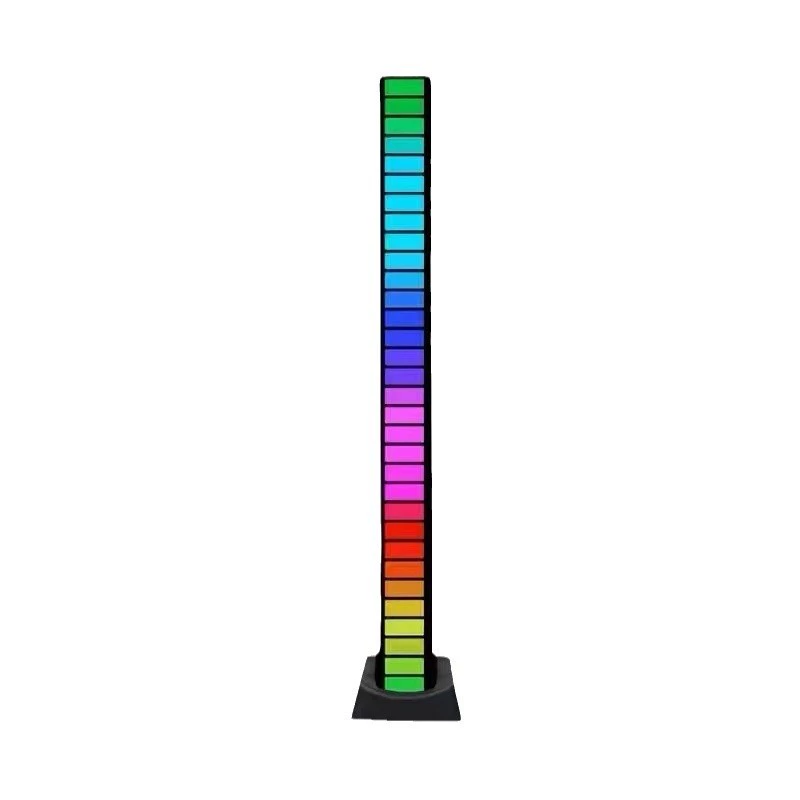 Магнитный всасывающий RGB свет настроения для ноутбука/настольного компьютера, автомобильный проходной звук, управление ритмом, светодиодная музыкальная атмосфера лампа