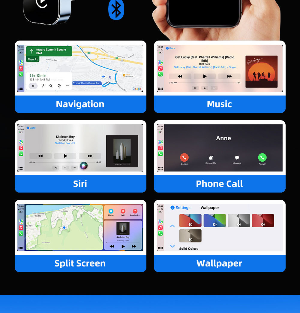 Hot-Selling 2-in-1 Wireless Carplay Box for Car-Machine Connectivity, Wired to Wireless Carplay Converter Box