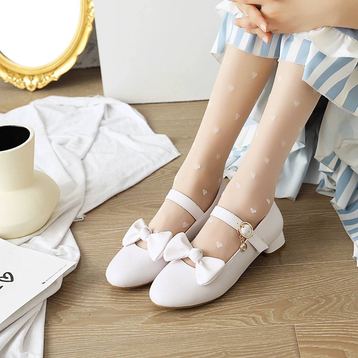 Кожаные туфли для девочек Весенние и осенние студенческие спектакли мягкие туфли