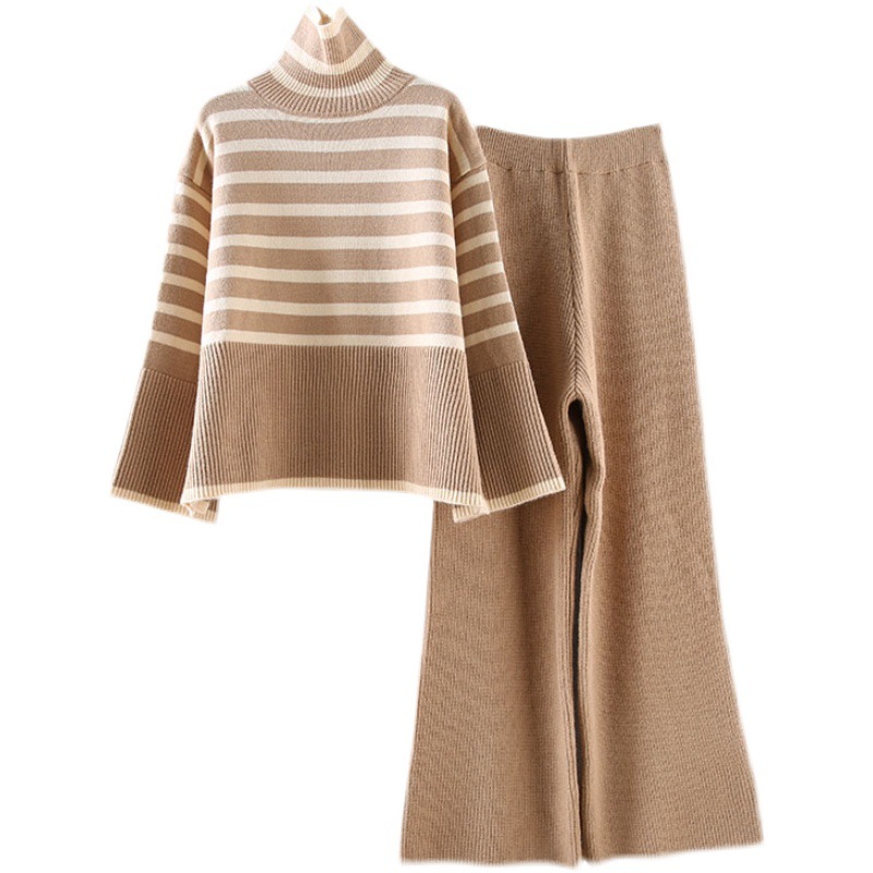 Women's Clothing Large Size Loose All Match High Collar Knitted Sweater_voghion.com