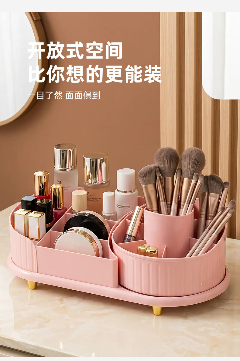 Kosmetik-Aufbewahrungsbox drehbarer Lippenstifthalter