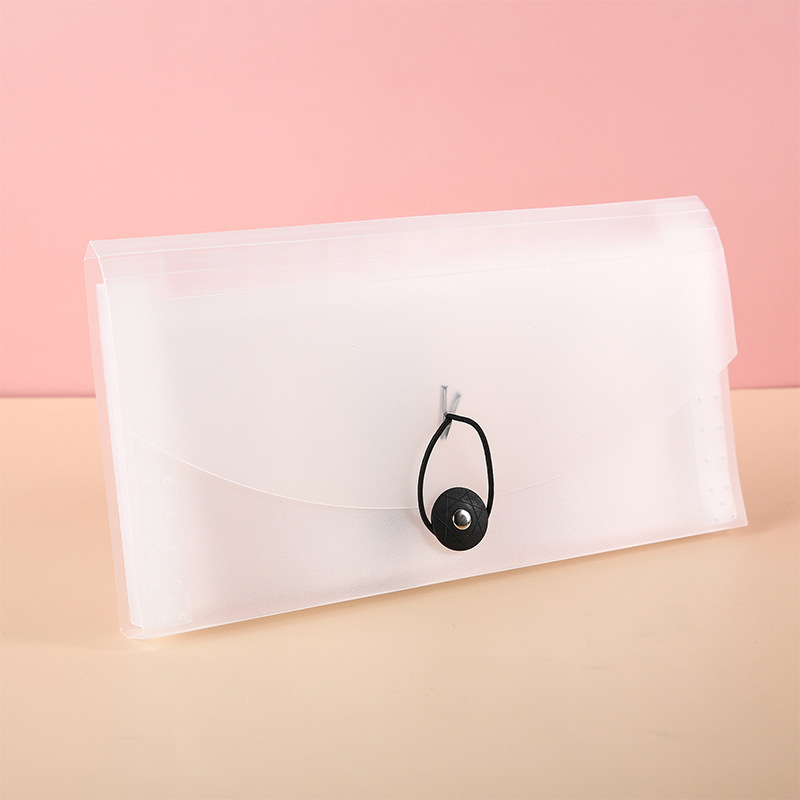 Bolsa de órgano Morandi de 13 compartimentos B6 de gran capacidad bolsa de factura de oficina versión coreana carpeta de clasificados PP multicapa