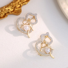 胸针防走光新款时尚高档葫芦韩国气质西装胸花珍珠别针大衣配饰