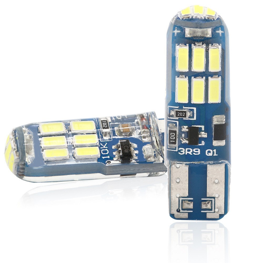 Luz de ancho LED de coche nuevo transfronterizo T10 4014 15led luz de matrícula T10 15smd