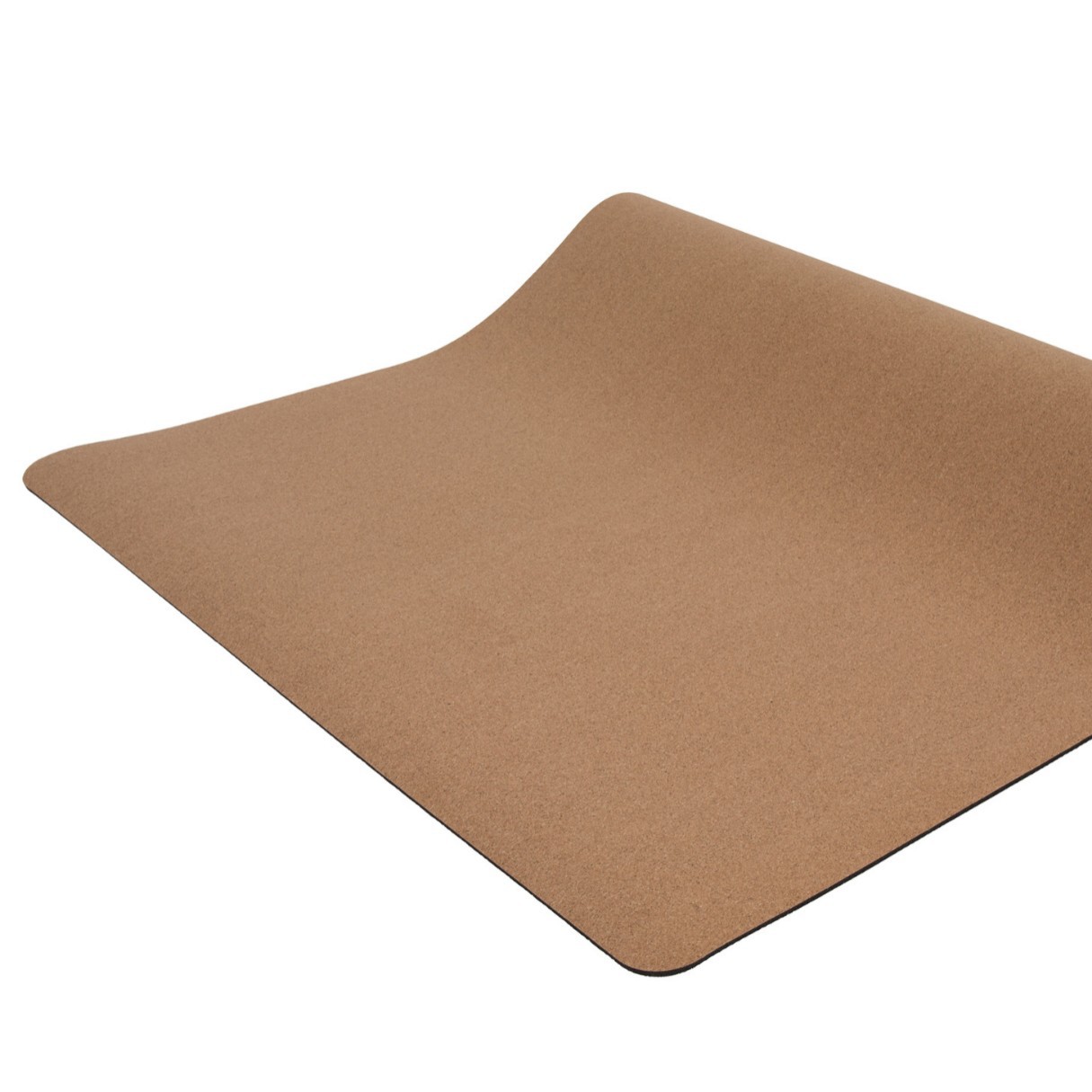 Esterilla de yoga de goma de corcho natural para la imagen, logotipo personalizado, patrón de línea, cojín de fitness de yoga deportivo transfronterizo