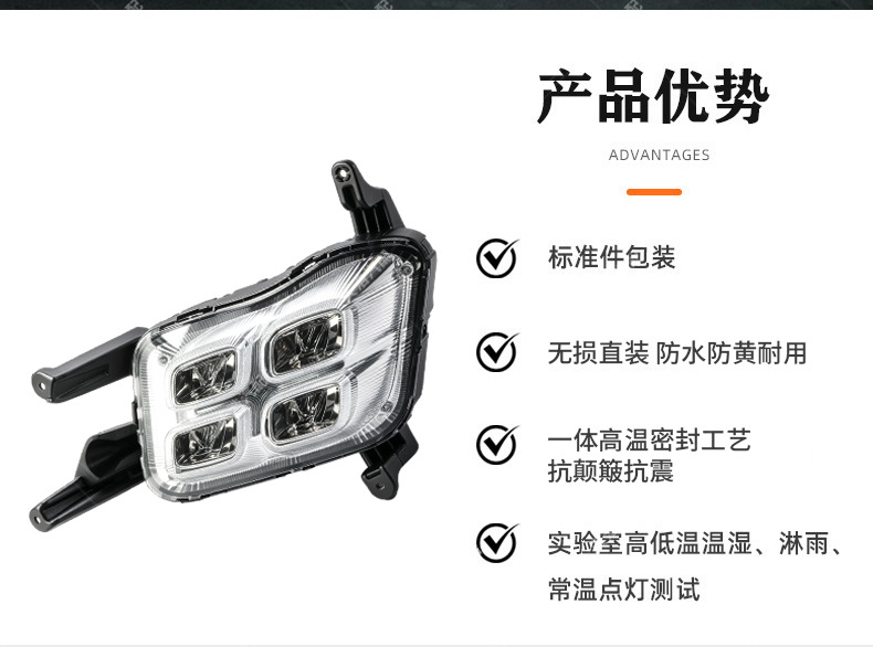 Suitable for YueDa Kia K5 high-end fog light modification, 2014 model YueDa Kia K5 LED fog lights, sold by manufacturer