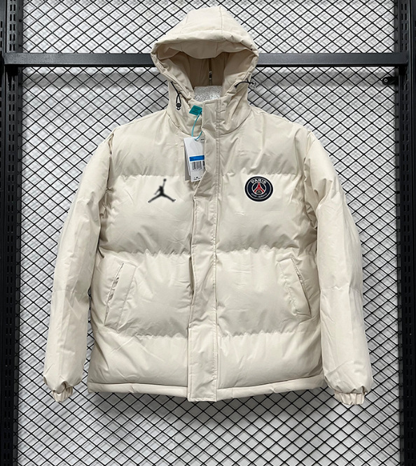 Invierno NK bordado chaqueta fluorescente de béisbol de algodón París grueso chaqueta de algodón con capuchón de fútbol abrigo cálido