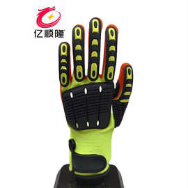 机械减震PE防撞击耐磨TPR手套户外活动攀岩骑行手套工厂店