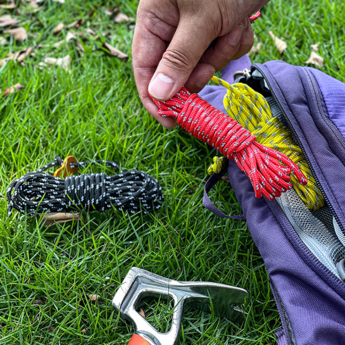 Outdoor camping thick luminous tent rope 3mm thick ground nail rope canopy drawstring fixed windproof reflective rope