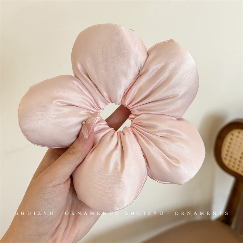 Francés punto de onda gris negro arco de bolas de cabello de bolas de cabello de alta elasticidad correa de cabello joyas de cabello