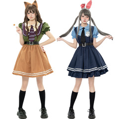 萬聖節成人瘋狂動物城cosplay狐狸尼克兔子 朱迪警官舞台演出服裝