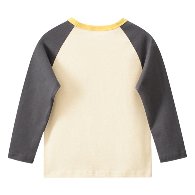 27 niños transfronterizos ropa para niños versión coreana de la camiseta de manga larga para niños otoño camisa base de los hombres ropa de bebé