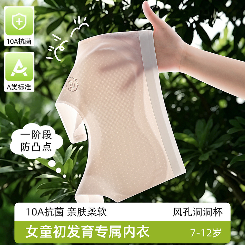 Children's Underwear for Girls in Development Stage, Vests for 10-Year-Old Girls, 12-Year-Old Girls, Young Girls' Bras, Summer Thin Style