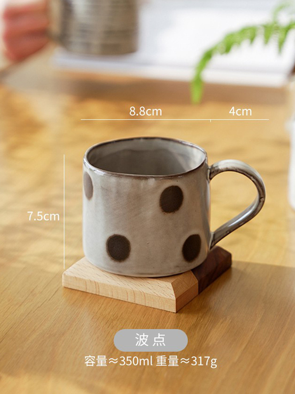 卸売り店の月の日本式の粗い陶のコーヒーの杯の事務室のマークの杯のコップの女子学生の高い顔の値の陶磁器のコップ|undefined